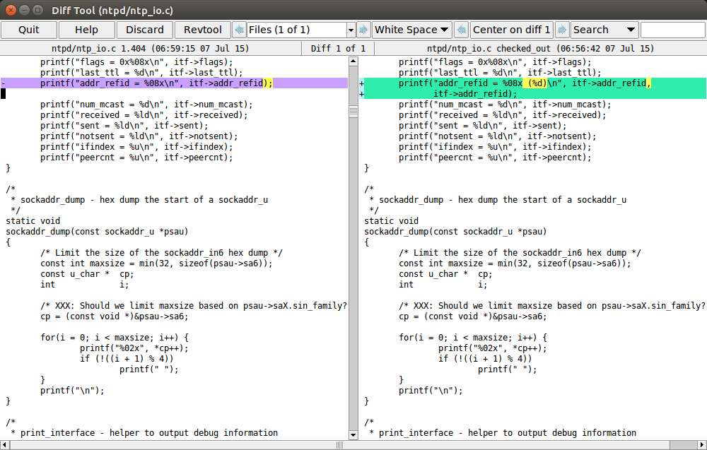 testdrive linux difftool